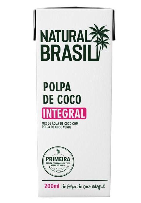  Polpa De Coco Verde Natural Brasil 200ml