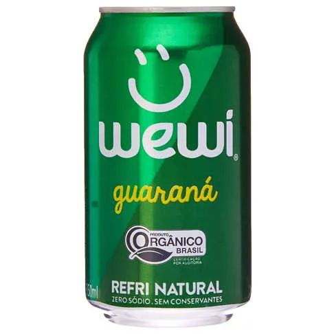 Refrig Orgânico Wewi Guarana Lata 350ml