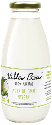 Agua Coco Villa Piva Integral Vidro 330ml 