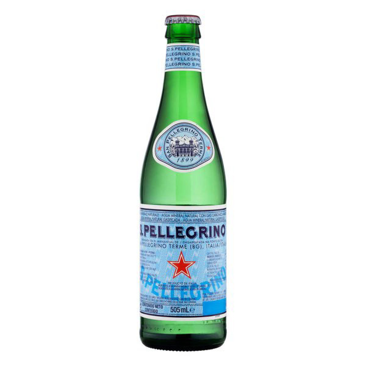 Agua Mineral S.Pellegrino Vidro C/Gas 505ml