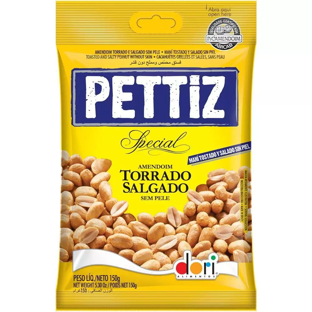 Amendoim Dori Pettiz S/Pele 150g