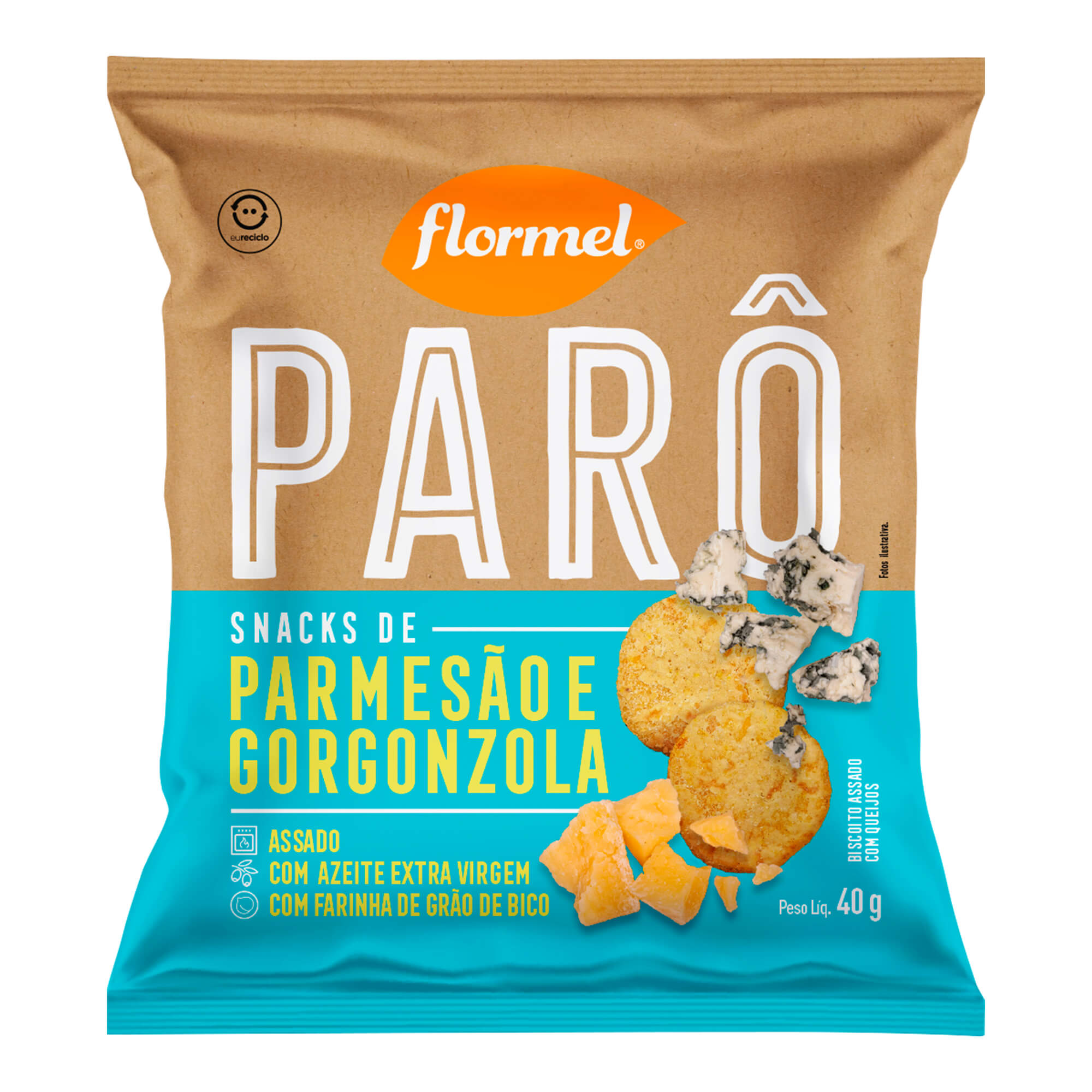 Snack Flormel Parm/Gorg 40 g