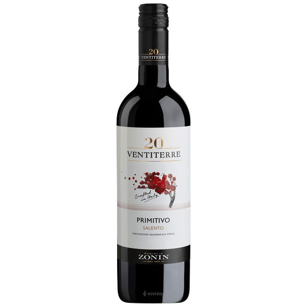 Vh Italiano Tinto Zonin Primitivo Salento Ventiterre 750ml